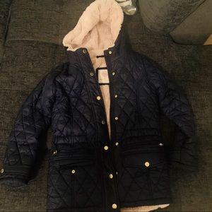 Girls Navy Coat